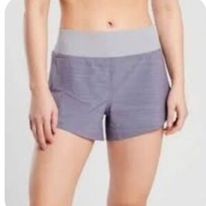 Athleta Textured 3.5in Short M Purple/Pink Multi.